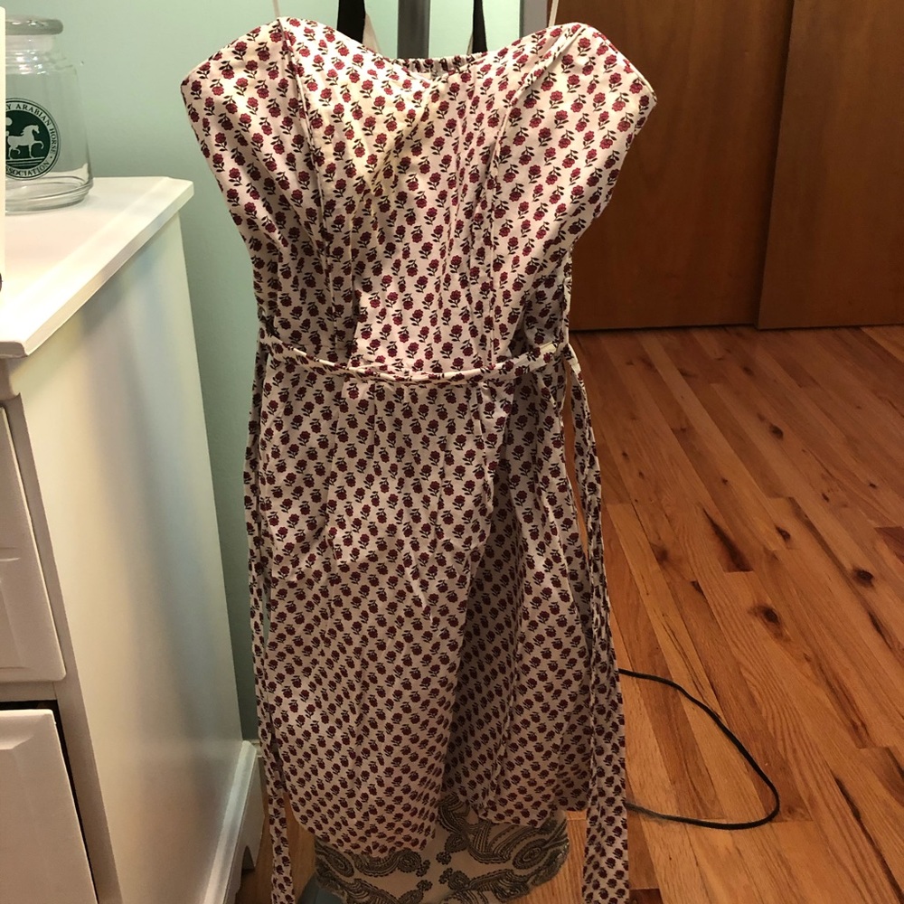 Strapless floral dress